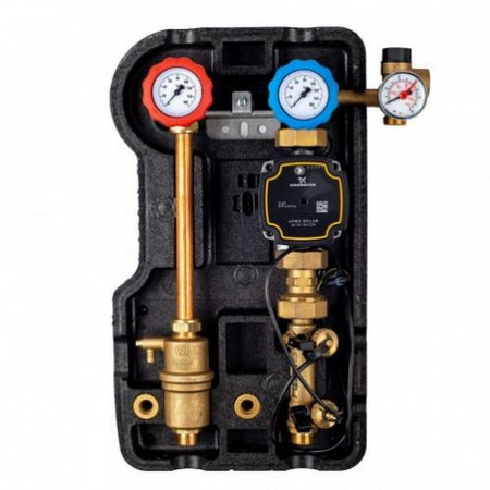 Двухлинейная солнечная станция, 1″ НР, 6 бар, 8-38 л/мин., UPM3 15-105