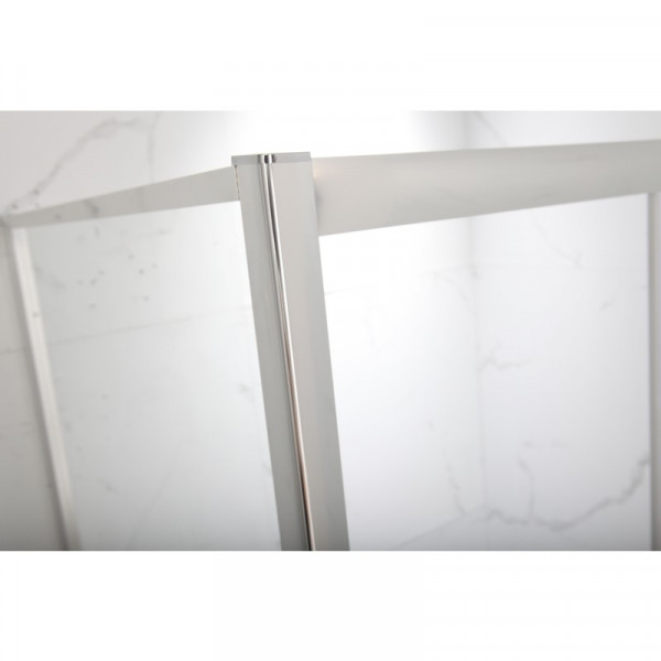 Душова кабіна з низьким піддоном MIXXUS HARD SCT01-100x80x198-TR CHROME прозоре скло 5мм NEW (в 2 ящ) (MI8367)