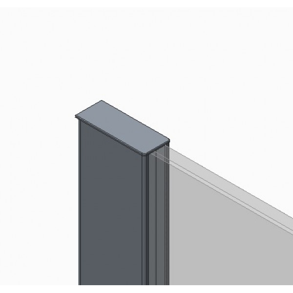 Душова перегородка Koer SR SP01-100x200-TR-01 Walk-In прозоре скло Easy Clean 8мм, хром (KR5393)