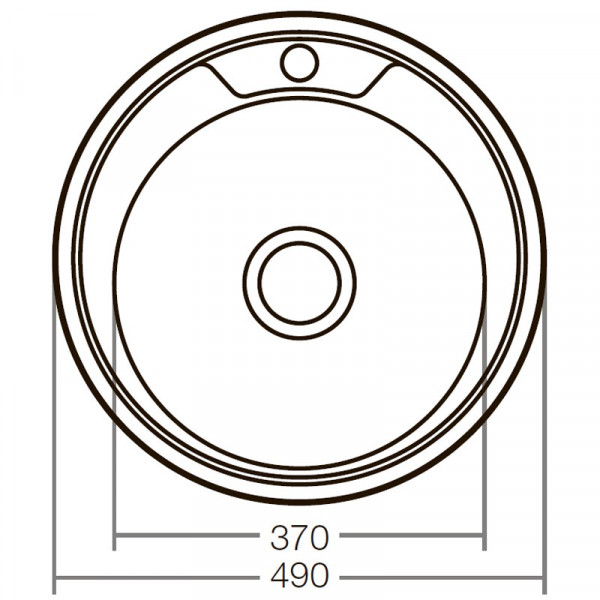 Мийка кухонна Zerix Z490-08-180E (Satin) (ZX1584)