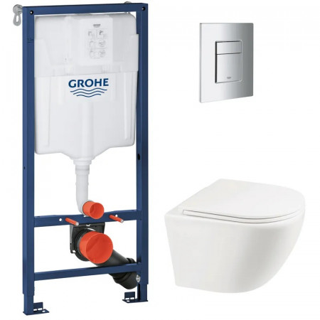 Комплект Grohe Set Унітаз ELLIPSE-0301-T3 + Інсталяція 38536001 + панель 38732000 (38536001ELLIPS0301T3)