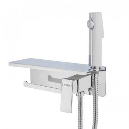 Змішувач для гігієнічного душу Haiba GAUDI 069 з тримачем для туалетного паперу (HB9596)
