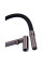 Змішувач для кухні з гнучким виливом на дві води Zerix KIT-021 Graphite REFL.Black з нерж. сталі (ZX5559)
