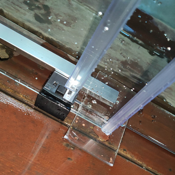 Двері в нішу Koer SR SD05-120x200-TR-01 прозоре скло Easy Clean 6мм, хром (KR5405)