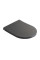 Сидіння-кришка для унітазу Mixxus Premium SEAT COVER ELLIPSE-2005 GRAY 445х360х37mm дюропласт (MP6685)
