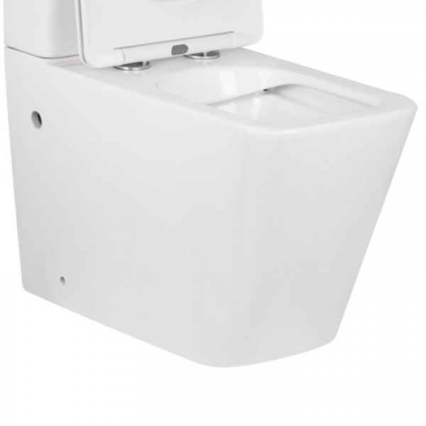 Чаша унітазу-компакту Mixxus Premium Quadro-0402-R Bowl 675х390х855 Rimless без сидіння (MI8340)