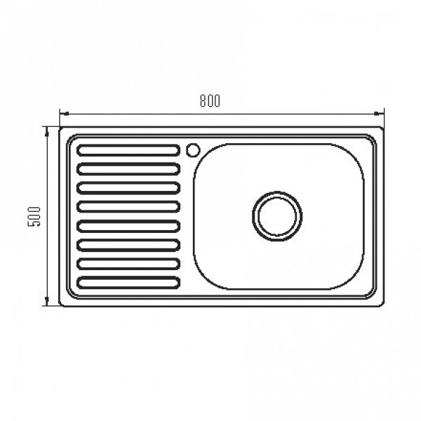 Мийка кухонна Zerix Z8050R-06-160MD (micro decor) (ZS0599)