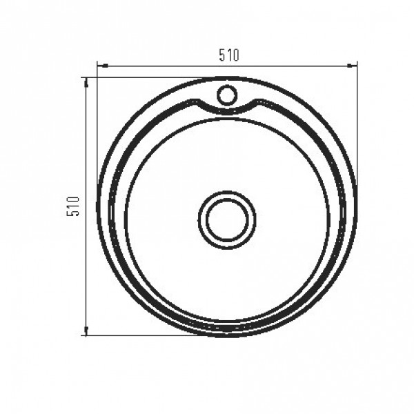 Мийка кухонна Zerix Z510-06-180MD (micro decor) (ZS0560)