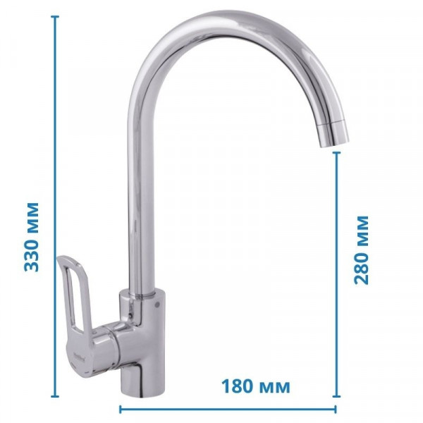 Змішувач для кухні Haiba Adel 017 (HB1008)