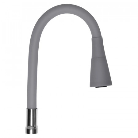 Вилив для змішувача гнучкий сірий Zerix SPS-02 (ZX3039)