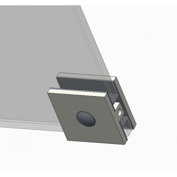 Двері в нішу Koer SR SD02-120x200-TR-01 прозоре скло Easy Clean 8мм, хром (KR5384)