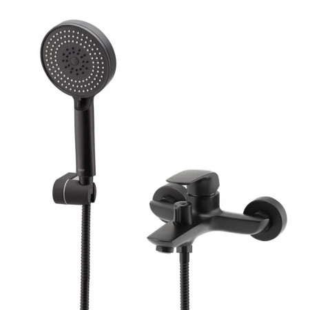 Змішувач для ванни з коротким виливом Koer KB-40008-05 (Колір чорний) (KR3473)