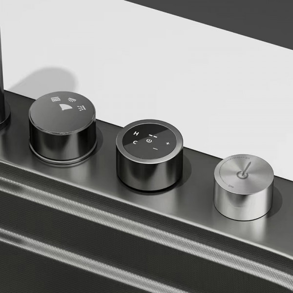 Мийка Zerix ZH7548-SET-03 Nano-Black з вбудованим змішувачем з нерж. сталі (ZM5577)