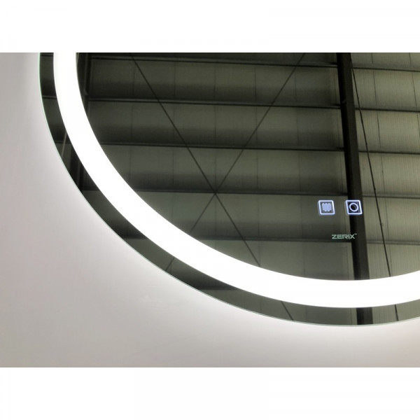 Дзеркало Zerix Solo MC01-80 з LED Touch, Anti-fog, димером, регулятором яскравості (ZX6064)