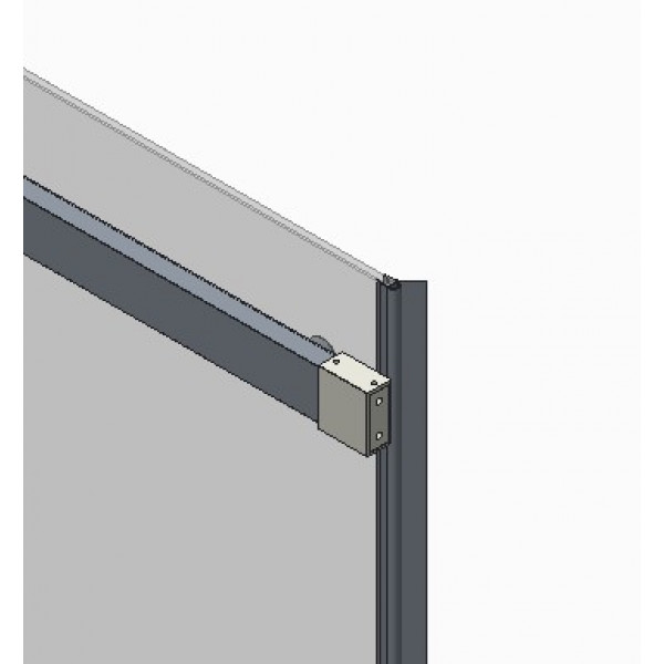 Двері в нішу Koer SR SD02-120x200-TR-01 прозоре скло Easy Clean 8мм, хром (KR5384)