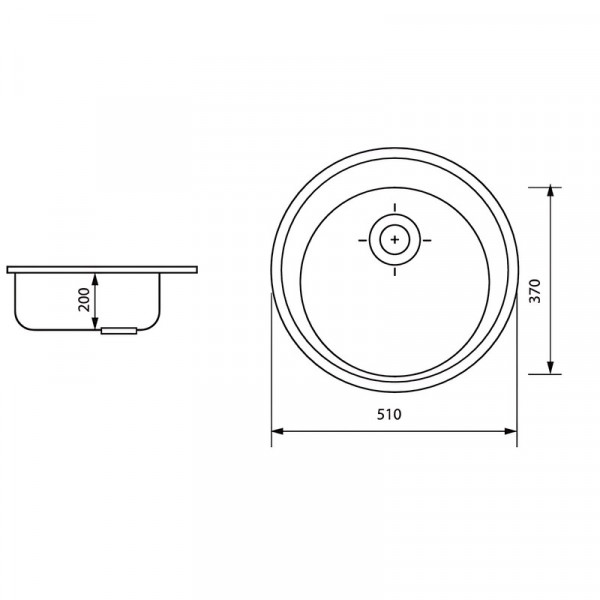 Мийка кухонна Zerix ZS-510R-06 Бежева (ZX4533)