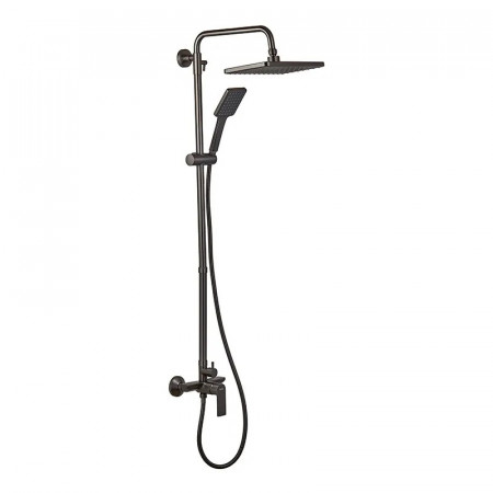 Душова колона із змішувачем та подовжувачем у комплекті Haiba Alex 003-J Graphite (HB3996)