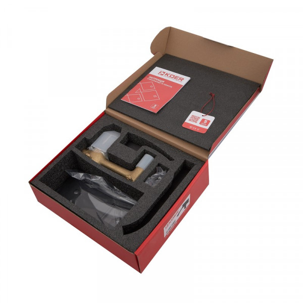 Змішувач для умивальника Koer KB-16007-05 вбудований (Колір чорний) (KR3451)