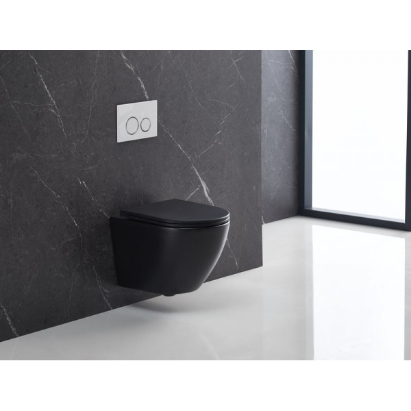 Унітаз підвісний Mixxus Premium ELLIPSE-0303-T3 BLACK 520х365х360mm,система змиву TORNADO 3.0 (MP6591)