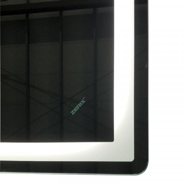 Дзеркало Zerix Sansa MR01-80x60-REVERSE з LED Touch, Anti-fog, димером, регулятором яскравості (ZX6049)