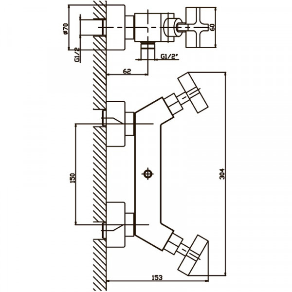 Змішувач для душа Haiba Bergus 003 (HB0020)