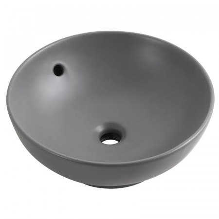 Раковина накладна Mixxus Premium TOPPER-0201 GRAY 410x410x165mm з переливом (MP6649)