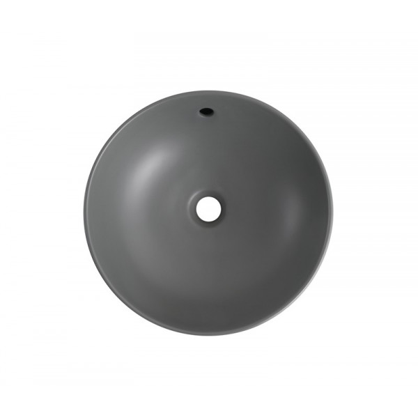 Раковина накладна Mixxus Premium TOPPER-0201 GRAY 410x410x165mm з переливом (MP6649)