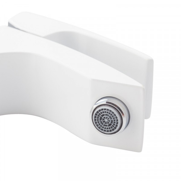 Змішувач для умивальника Koer KB-10007-04 (Колір хром+білий) (KR5149)