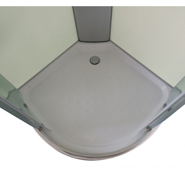 Бокс душовий з гідромасажем Mixxus STRONG SBH02-90x90x215-FB SATIN низький піддон (MI6890)