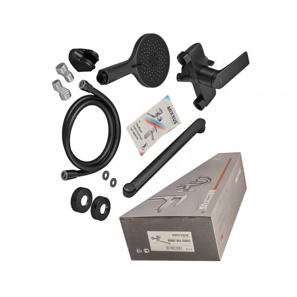 Змішувач для ванни Mixxus Premium DERBY 006 (EURO) BLACK (MI6602)