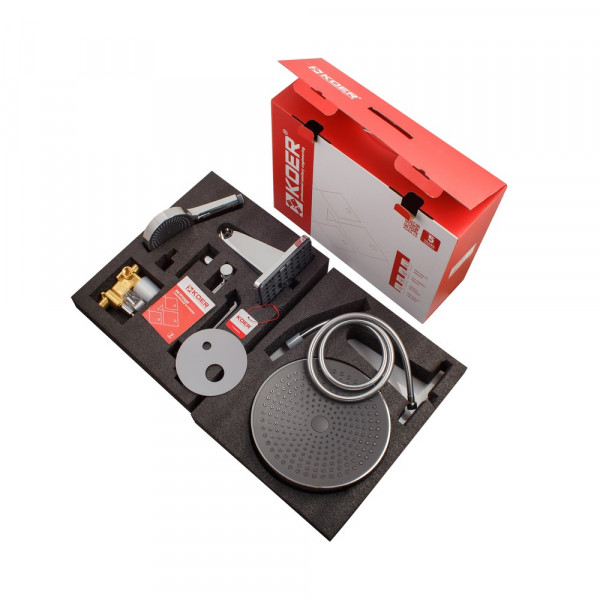 Вбудована душова система Koer KB-66029-01 3 функції, колір хром (KR5483)