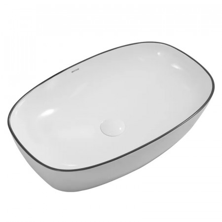 Раковина накладна Mixxus Premium DIVERSE-0111 EDGE BLACK 600х380х140mm (MP6562)