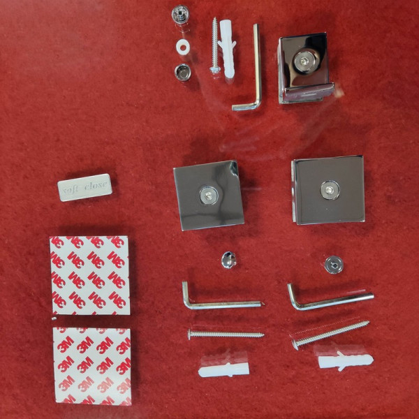 Двері в нішу Koer SR SD04-120x200-TR-01 прозоре скло Easy Clean 10мм, хром (KR5387)