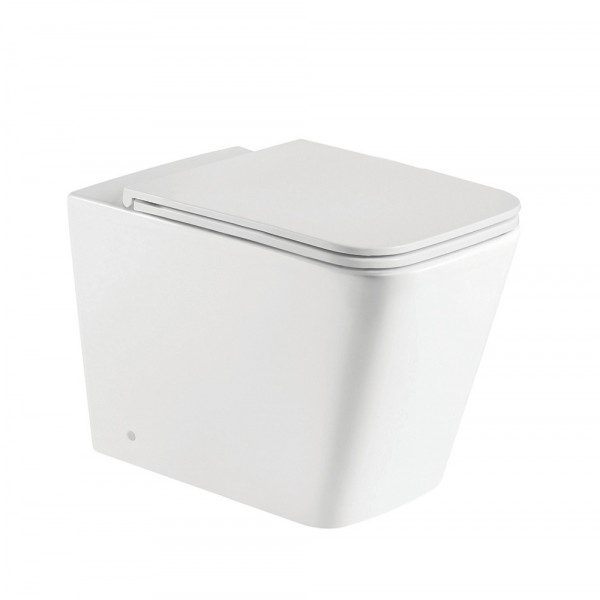 Унітаз підлоговий безбачковий Mixxus Premium QUADRO-0701-R 600х355х410mm, система змиву RIMLESS (MP6590)