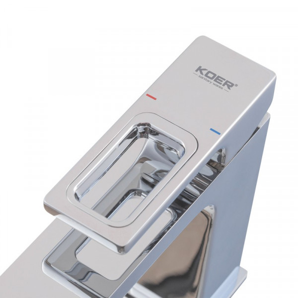 Змішувач для умивальника KOER KB-10009-01 (Колір хром) (KR3498)