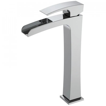 Змішувач для умивальника Koer KB-15007-01 високий водоспад (Колір хром) (KR3448)