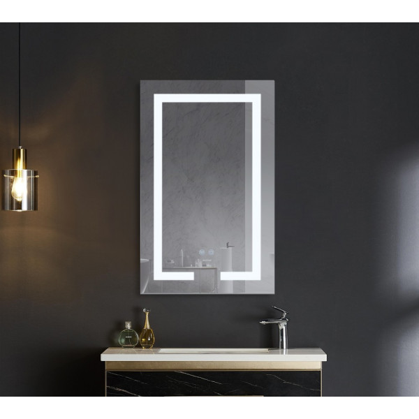 Дзеркало Mixxus HARD MR07-50x80 з Led Touch, Anti-fog, димером, регулятором яскравості (MX9992)