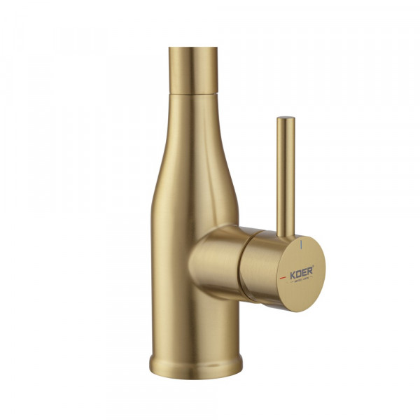 Змішувач для кухні Koer KI-70026-12 з білим силіконовим виливом (KR5212)