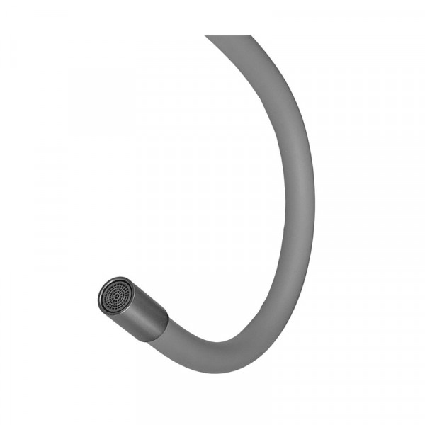 Змішувач для кухні MIXXUS SEO-011 GRAPHITE REFL.GRAY з силіконовим виливом з нерж.сталі SUS304, колір графіт (MI8225)