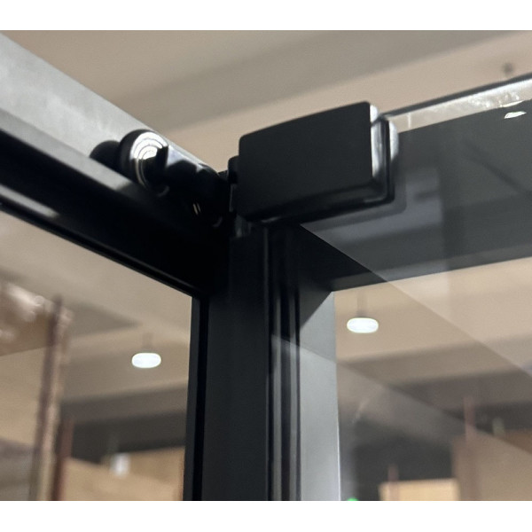 Душова кабіна без піддону Mixxus Premium Quadro SC01-90x90x195-TR Black прозоре скло 6мм (MI8292)