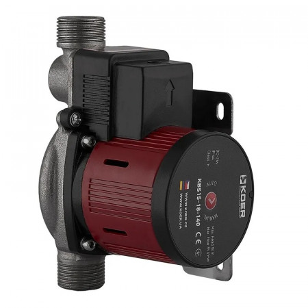 Насос підвищення тиску енергозбереження Koer KBS15-18-140 Н=18М, Q=2.1кбМ, P=85Вт (з гайками)  (KP3255)