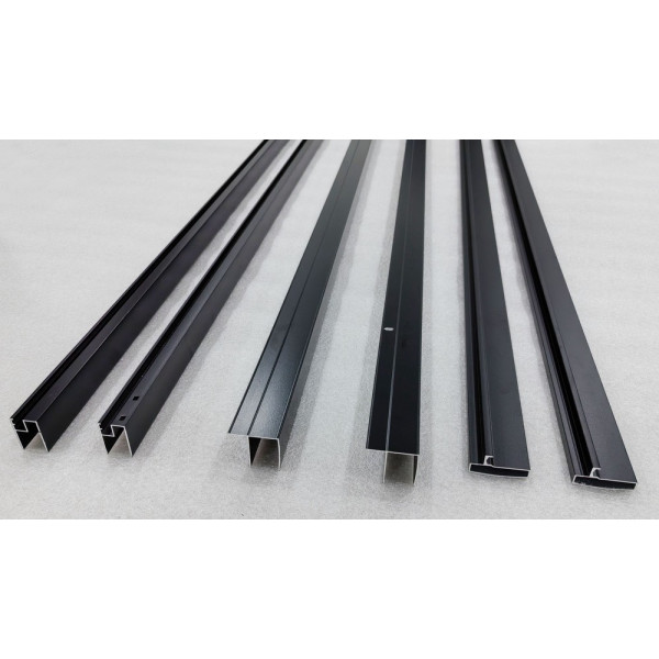 Двері в нішу Mixxus Premium DIVERSE SD01-160x185-TR Black прозоре скло 5мм (MI6879)