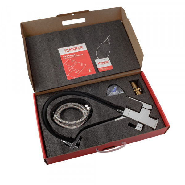 Змішувач для кухні Koer KB-72009-01 з виходом для питної води (KR5006)