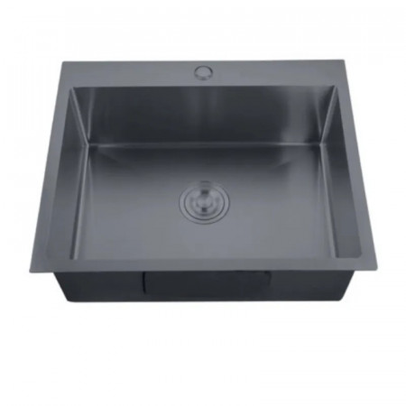 Мийка Zerix ZH5045-215 Nano-Black (3.0/0.8) з нерж. сталі  (MX1580)