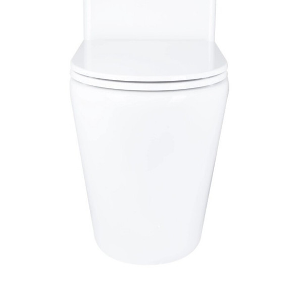 Чаша унітазу-компакту Mixxus Bevel-0405-R Bowl 605х370х800 Rimless без сидіння (MI8352)