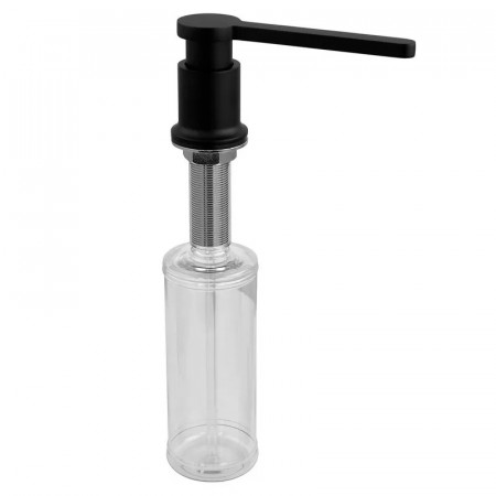 Дозатор для мийного засобу врізний Koer SDB-03-05 300 мл (колір чорний) (KR5633)