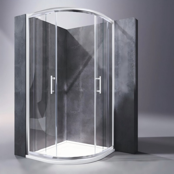 Душова кабіна без піддону Koer SR SC04-90x90x195-TR-01 прозоре скло Easy Clean 5мм, хром (KR5360)
