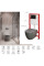 Комплект: Mixxus Premium Ellipse-SET-2101 Gray (в 2 ящ) Унітаз система змиву Tornado 3.0+ Інсталяція Koer KT-0404 + панель KT-0604-07 Gun Gray (MP6668)
