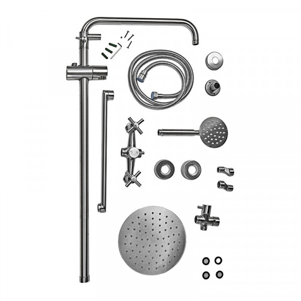 Душова колона зі змішувачем MIXXUS DVE-006-J з нерж. сталі SUS304 (MI6085)