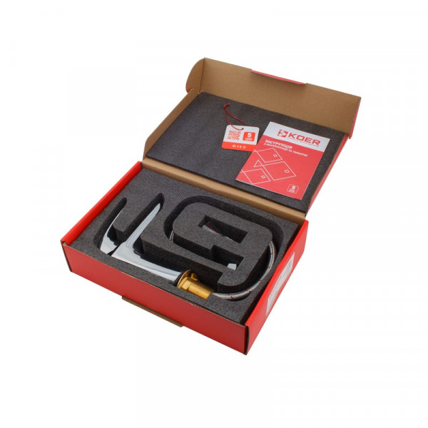 Змішувач для умивальника Koer KB-10008-01 (Колір хром) (KR3470)